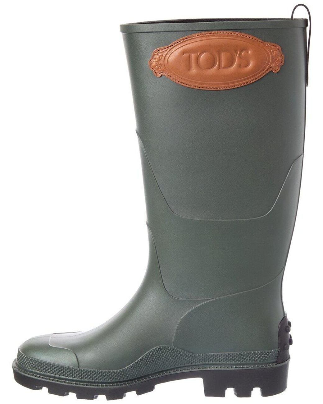Tod's Gray Rubber Boot