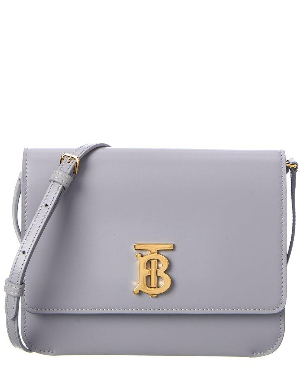 Burberry Tb Mini Leather Shoulder Bag in Gray Lyst