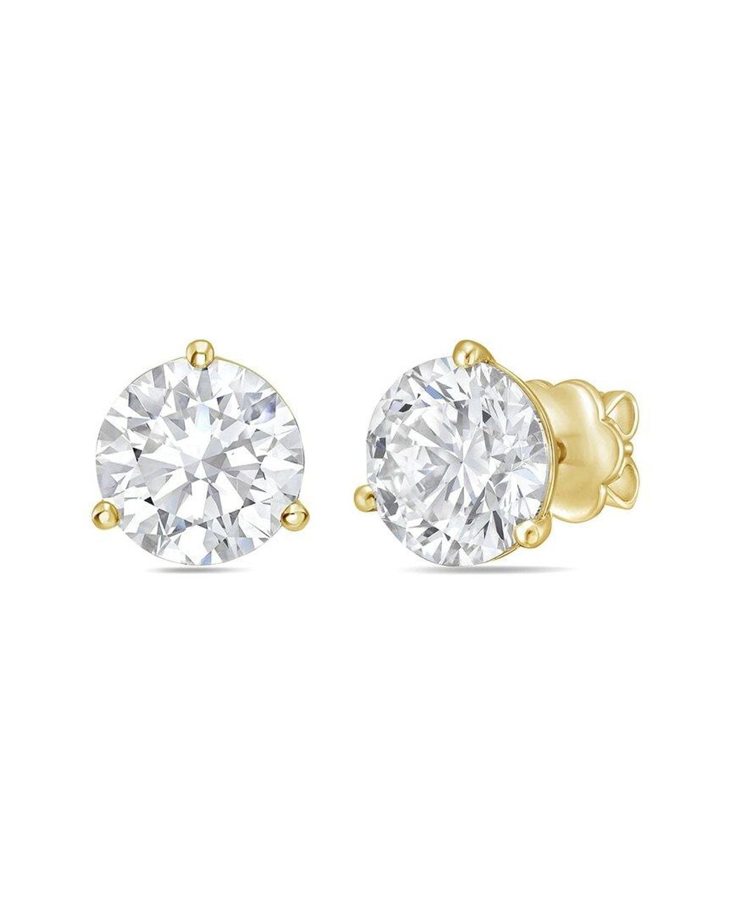 Diana M Metallic Diana M. 14K 12.00 Ct. Tw. Lab-Grown Diamond Earrings