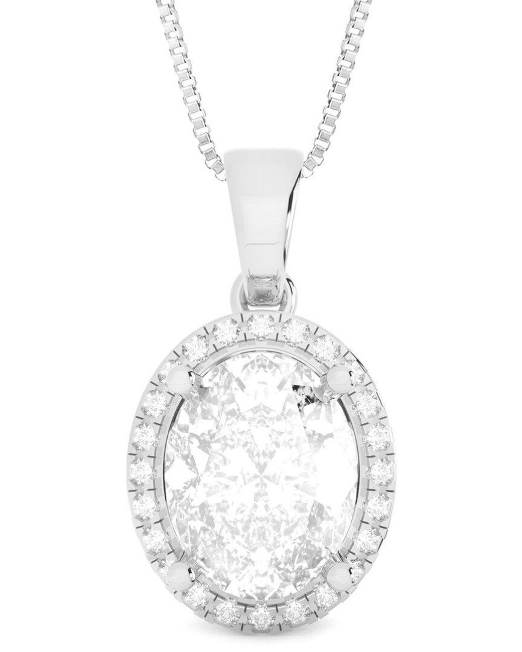 Amairah White 14K 2.00 Ct. Tw. Lab-Grown Diamond Pendant Necklace