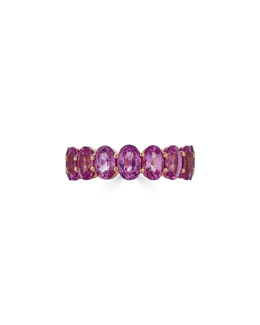 Diana M Pink Fine Jewelry 18K Rose 10.30 Ct. Tw. Ruby Eternity Ring