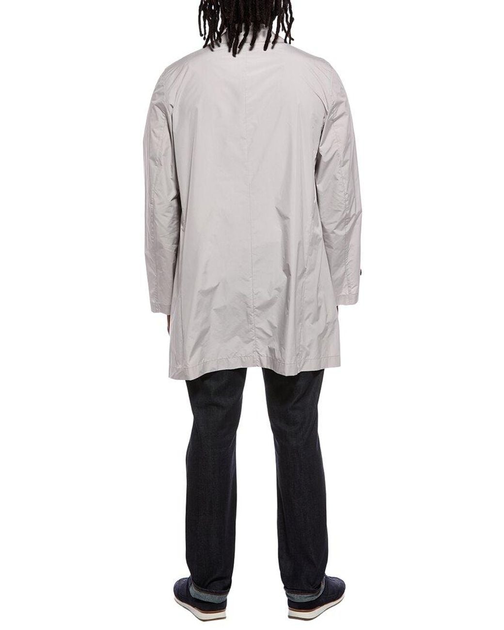Canali Gray Rain Jacket for men