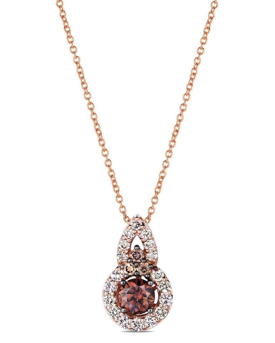 Le Vian Metallic Le Vian Euphoria Chocolate 14K 0.13 Ct. Tw. Diamond Pendant Necklace