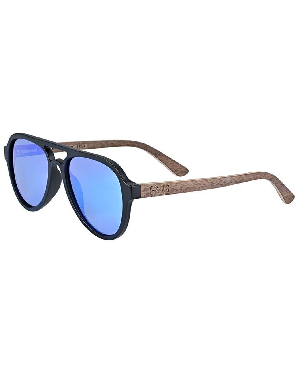 Earth Wood Blue Mazatlan 54Mm Polarized Sunglasses for men