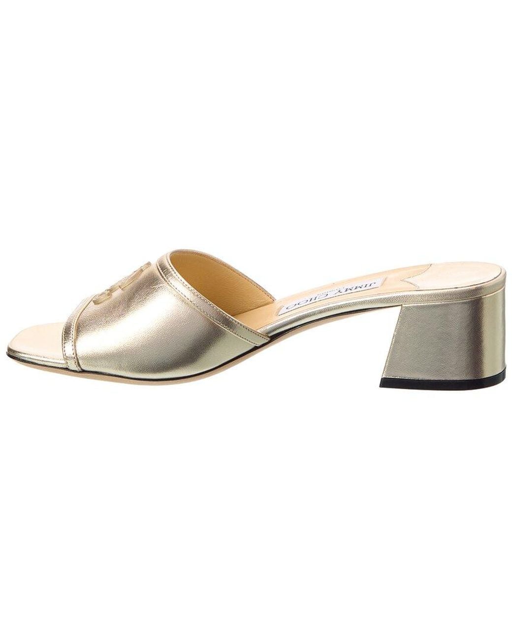 Jimmy Choo Metallic Doray 45 Leather Sandal