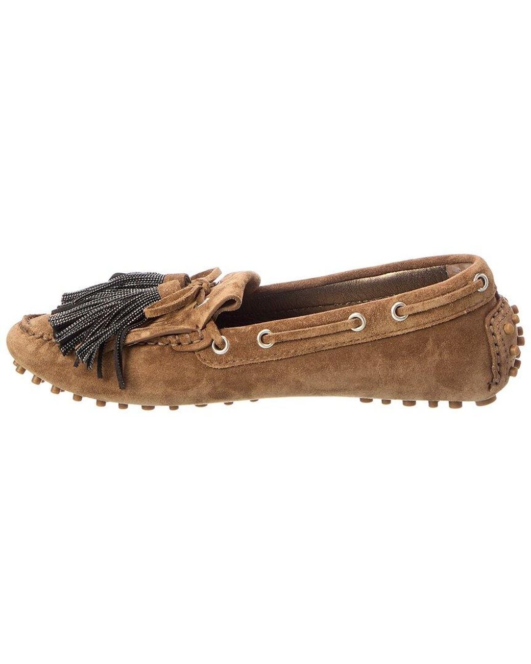 Brunello Cucinelli Brown Suede Loafer