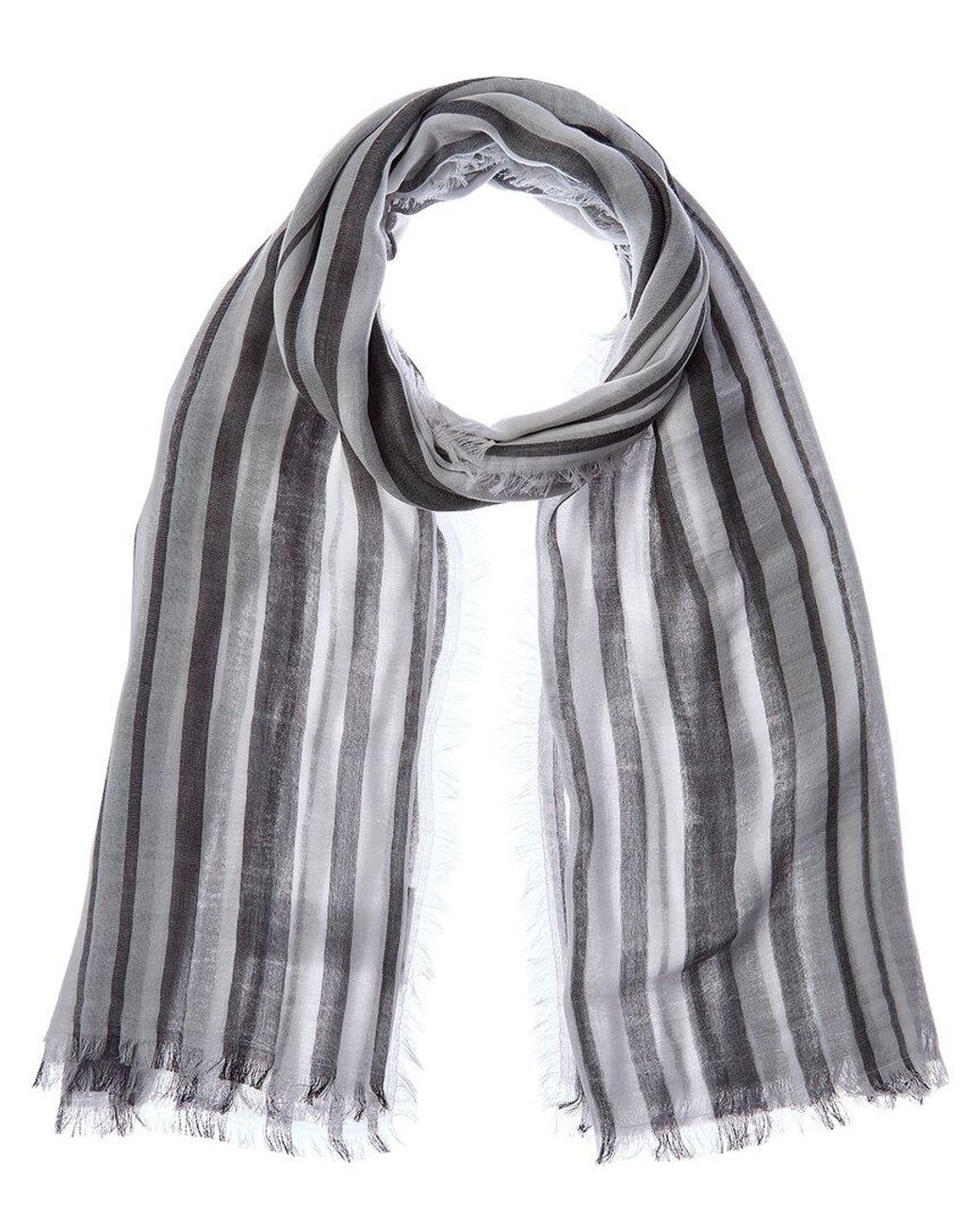 Vince Blue Variegated Stripe Scarf