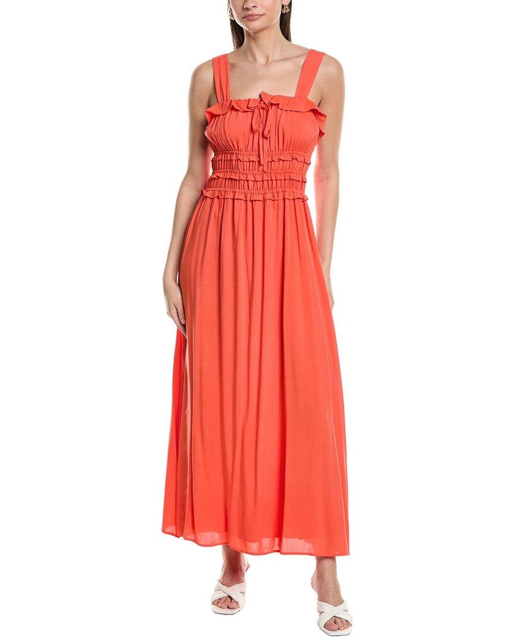 JLuxe Red Sleeveless Midi Dress
