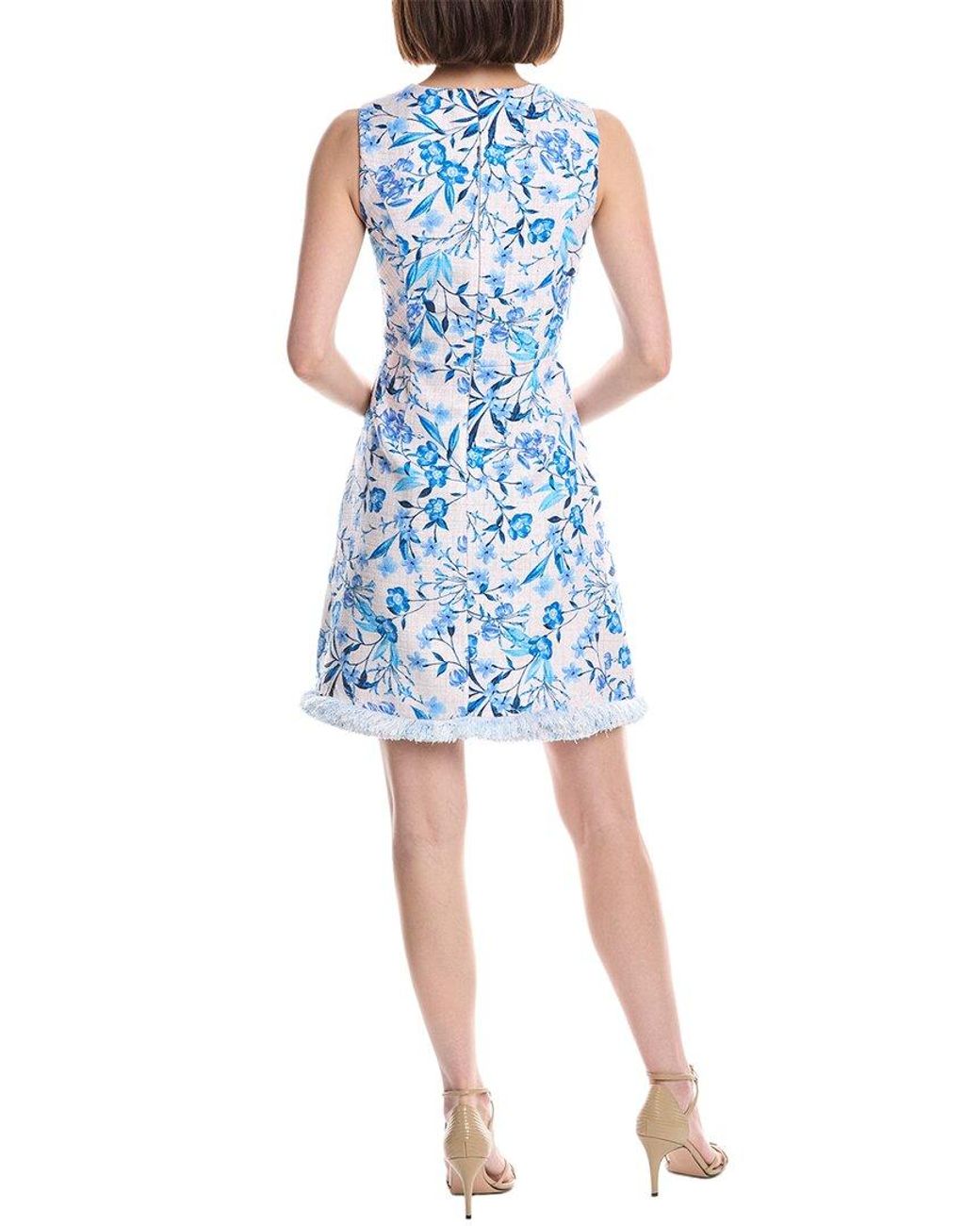 Eliza J Blue Sleeveless Printed Mini Dress