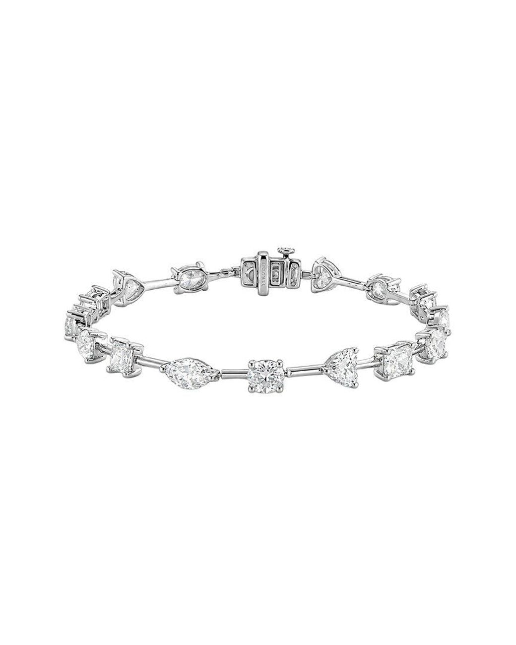 Lab Grown Diamonds White 14K 12.00 Ct. Tw. Lab-Grown Diamond Fashion Bracelet