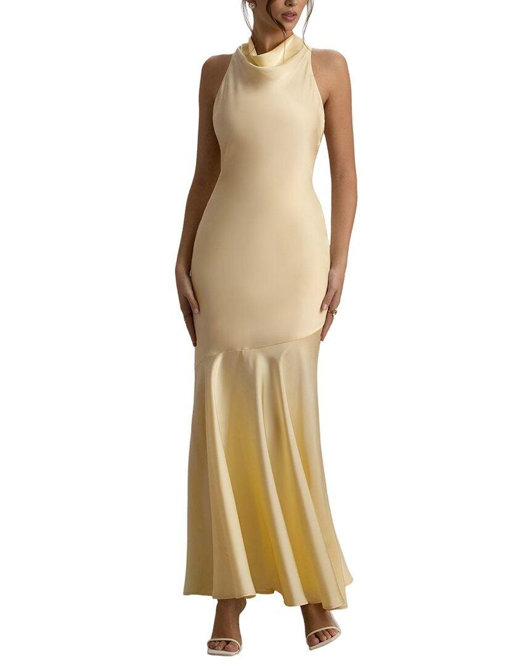 LOEY Metallic Maxi Dress