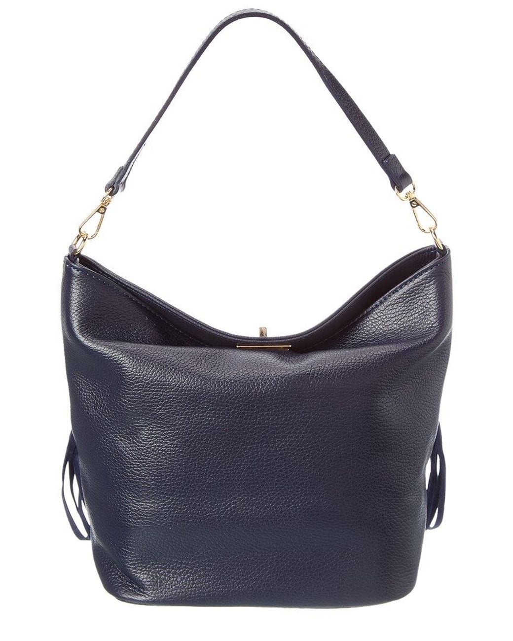 Isabella Rossetti Blue Arizona27 Leather Fringe Tote