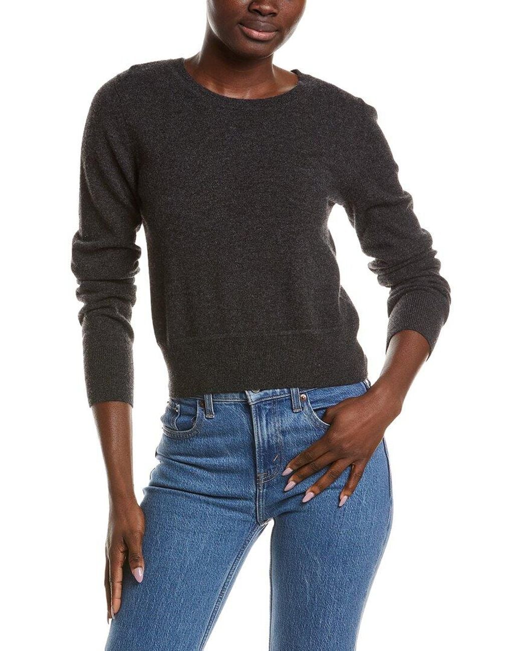 NAADAM Black 100% Cashmere Crewneck Sweater