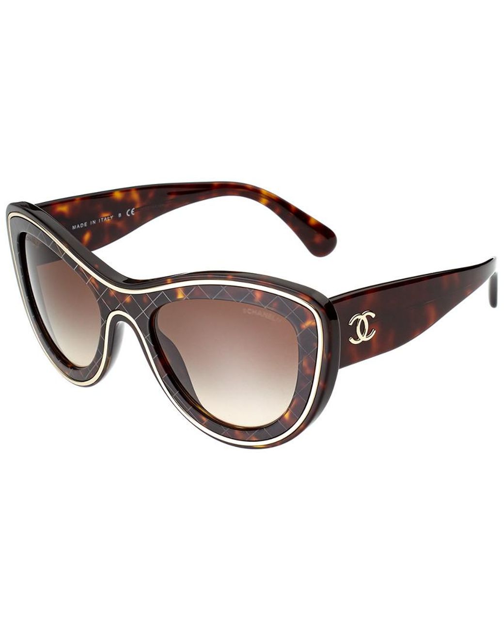 Chanel 5397 53mm Sunglasses in Brown