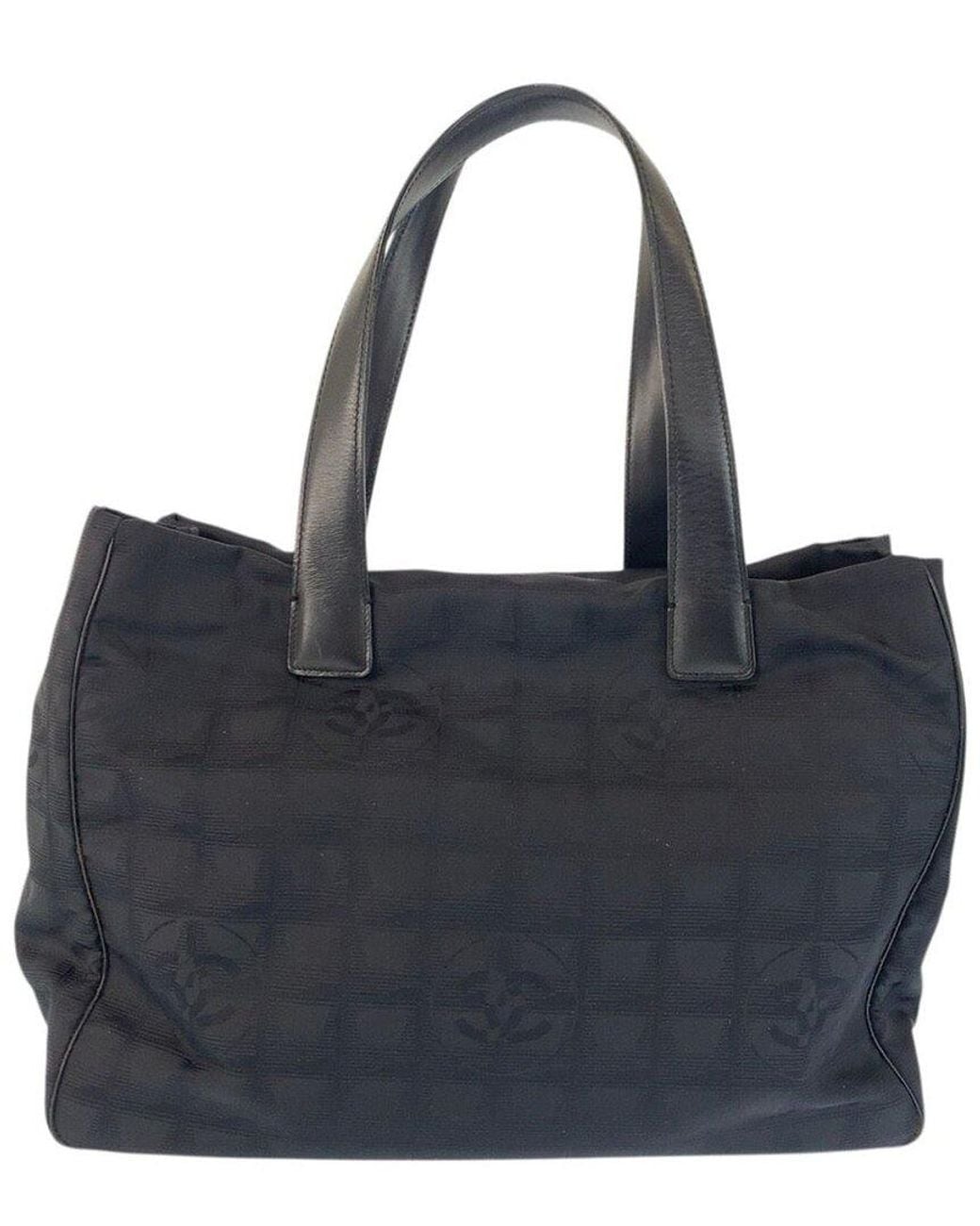 Chanel Black Nylon & Leather Tote (Authentic Pre-Loved)