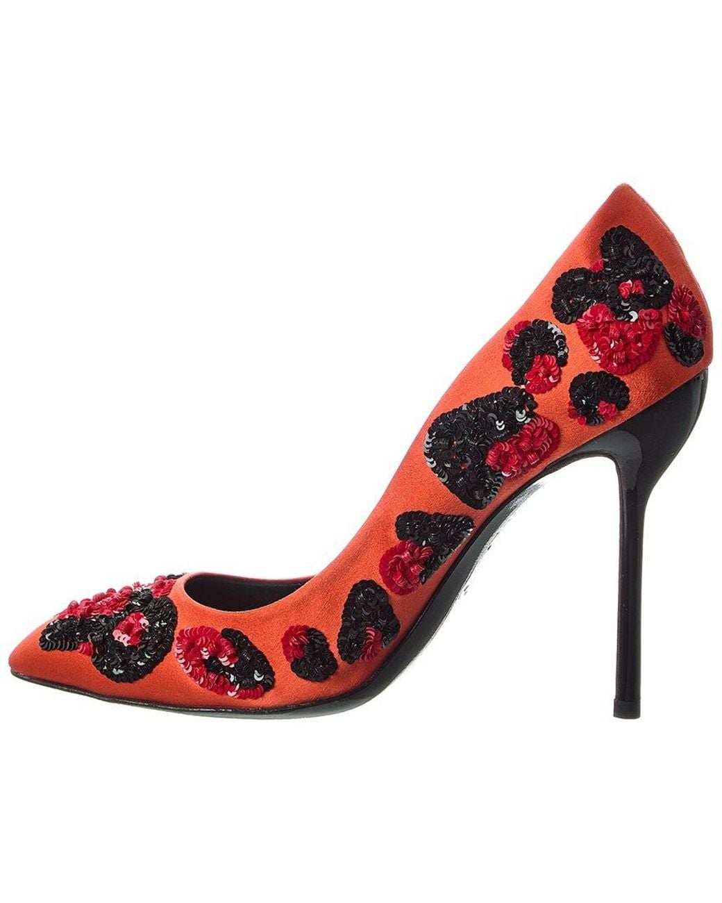 Roger Vivier Red Craze Satin Pump