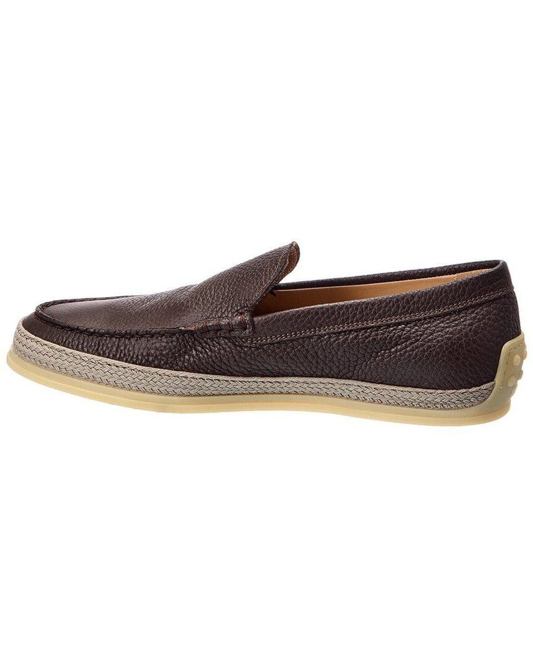 Tod's Brown Leather Loafer for men