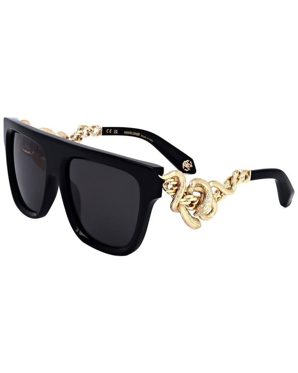 Roberto Cavalli Black 57Mm Sunglasses