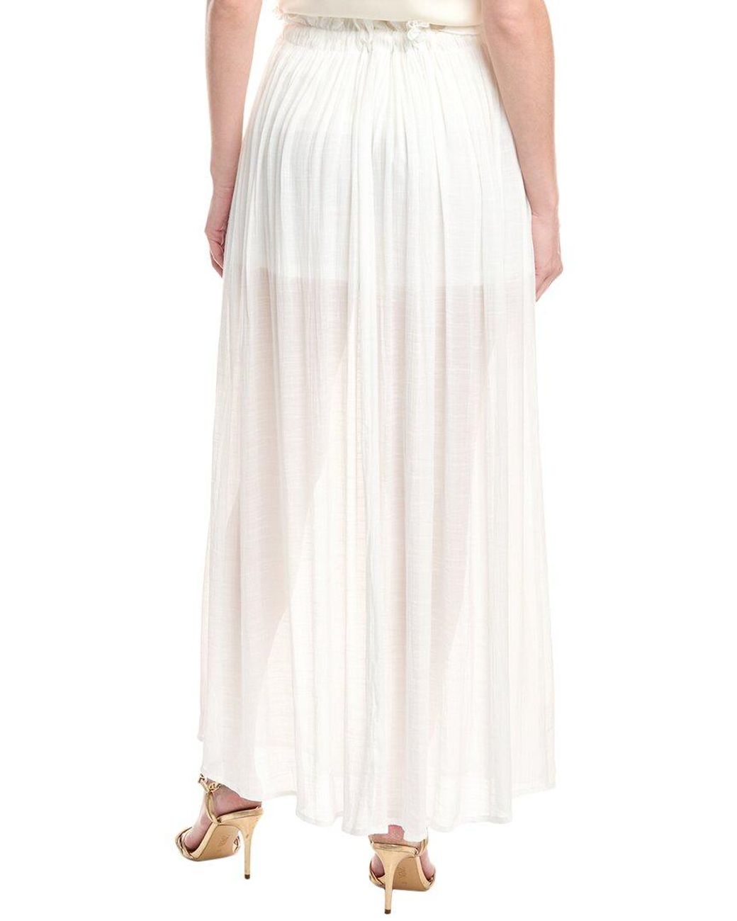 Brook + Lynn White Maxi Skirt
