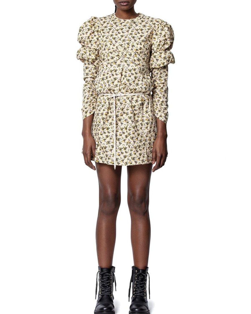 Zadig & Voltaire Natural Rename Mini Dress