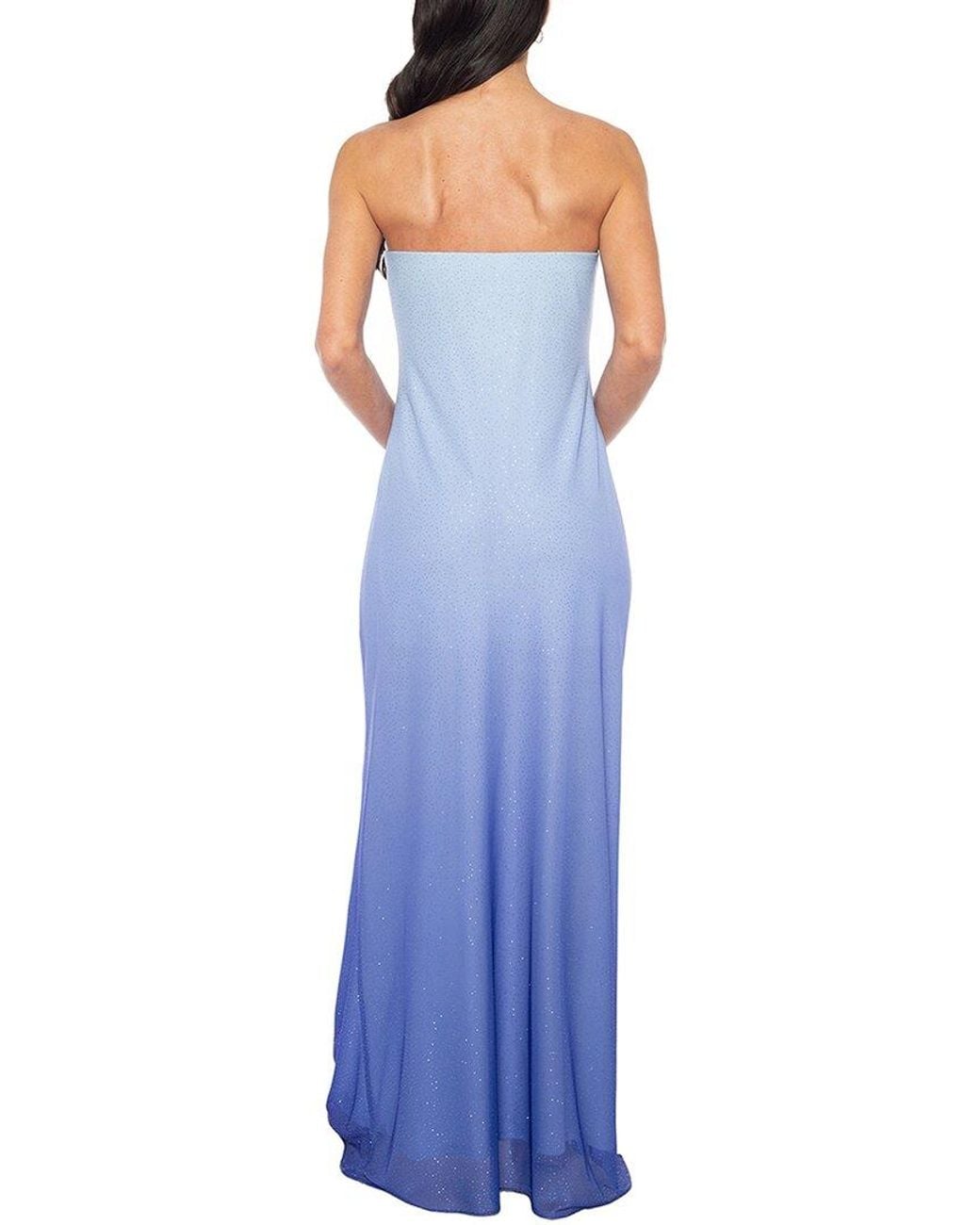 Jump Apparel Blue Embellished Maxi Dress