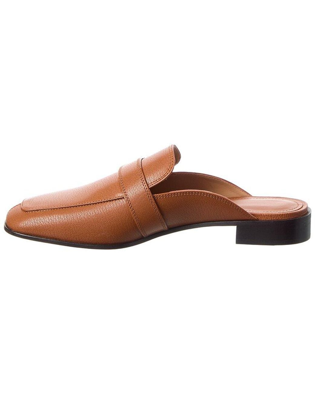 Ferragamo Brown Hug Buckle Leather Mule