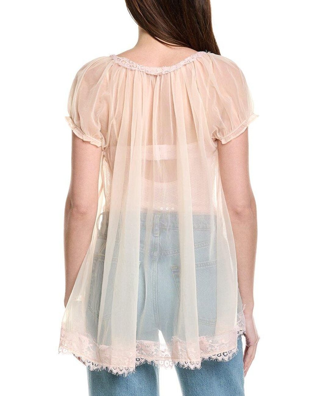 Free People Blue Bali Good Graces Bodysuit