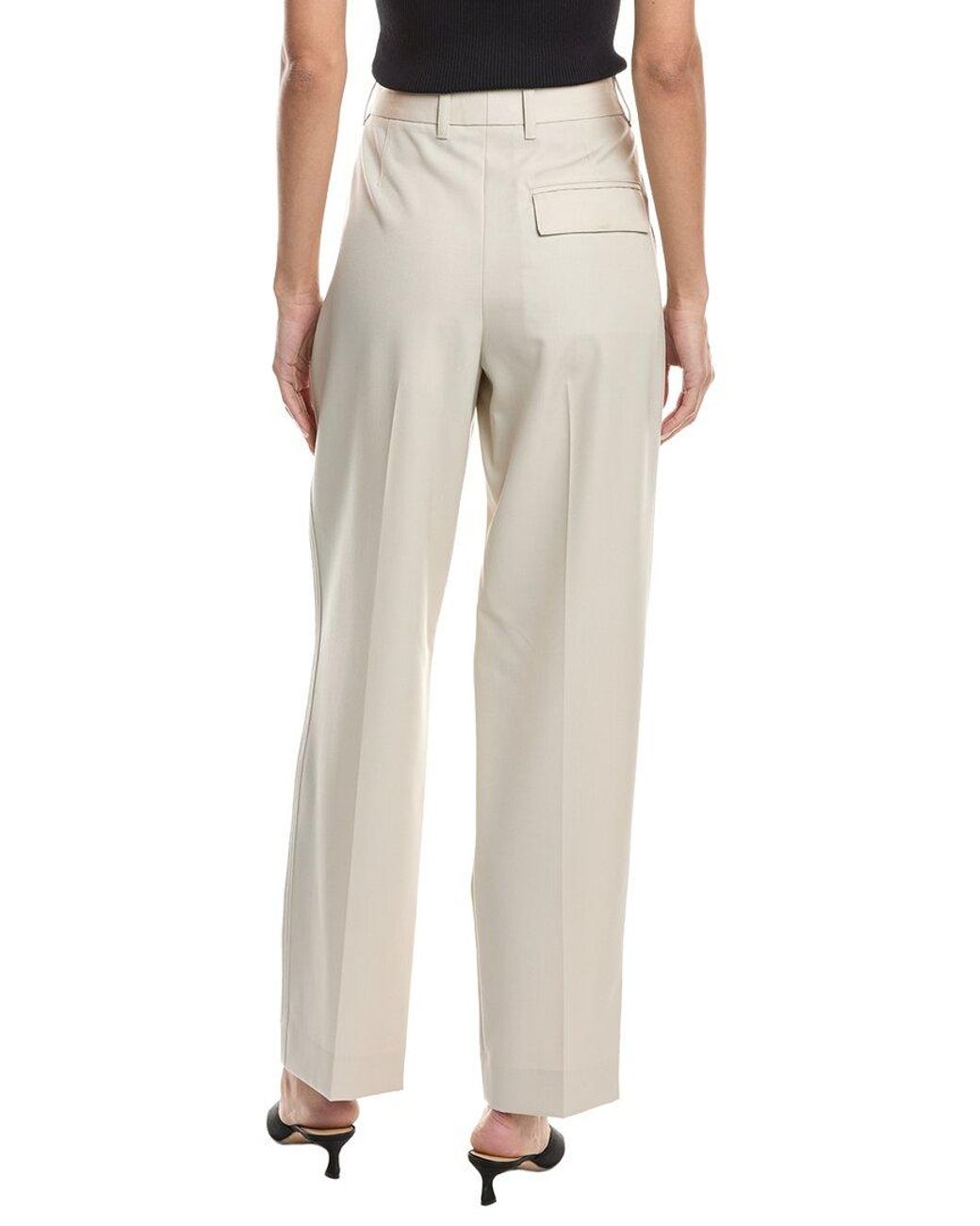 3.1 Phillip Lim Natural Wool-Blend Straight Leg Trouser