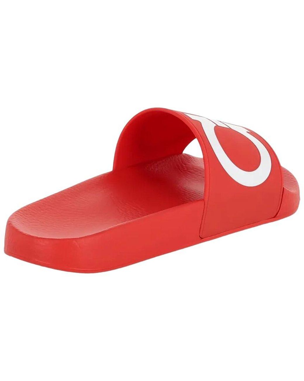 Ferragamo Red Logo Motif Slide