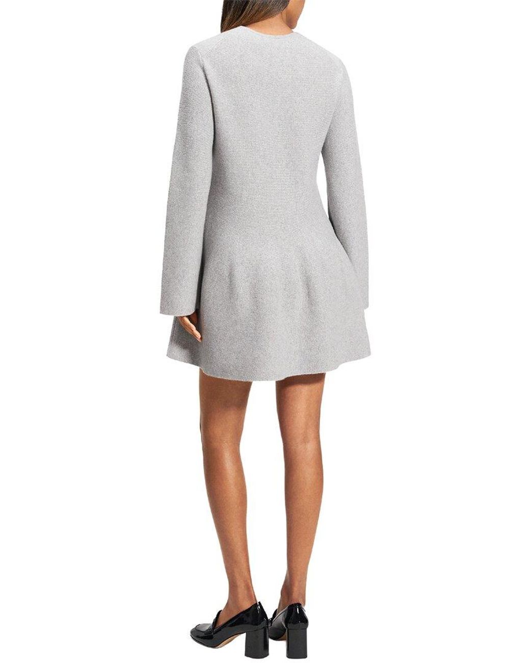 Theory Gray Sweater Dress