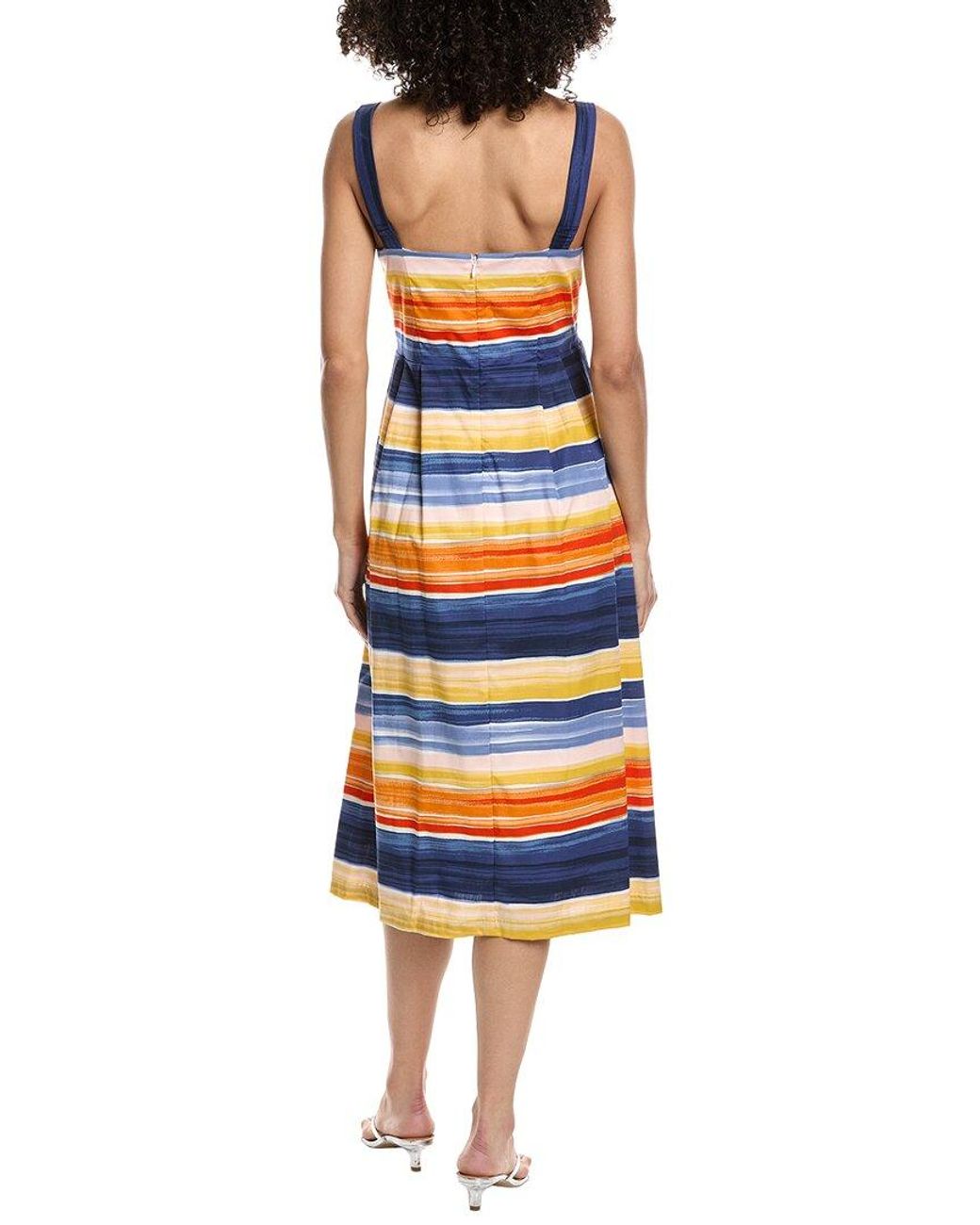 Julia Jordan Red Poplin Midi Dress