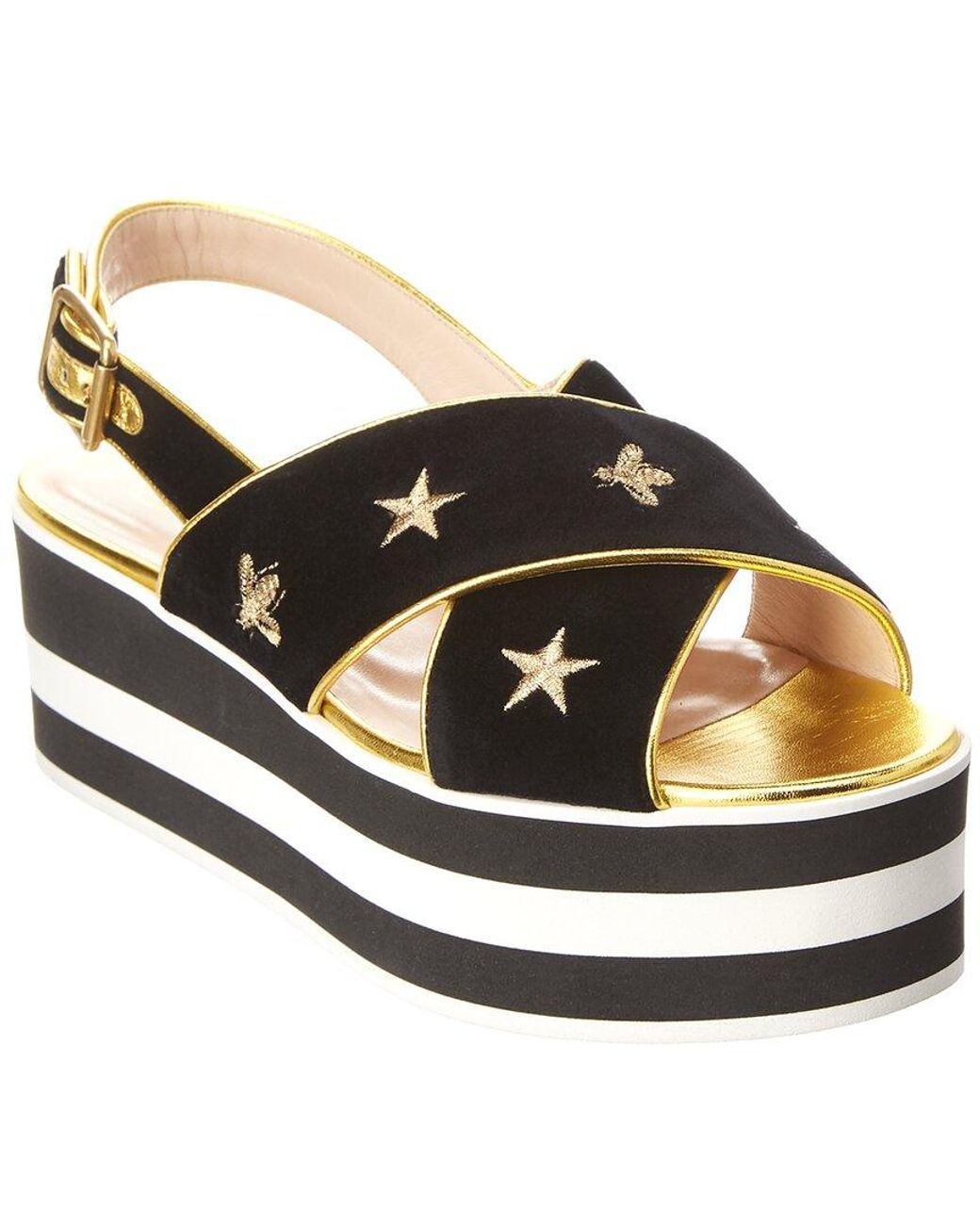 Gucci Embroidered Velvet Crossover 