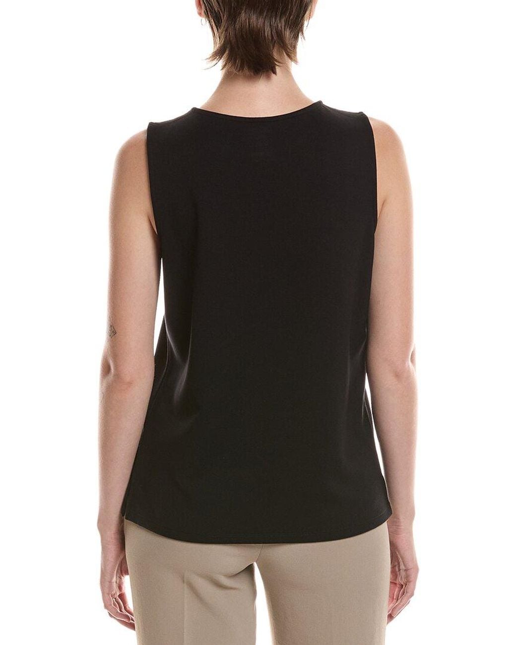 Anne Klein Black Shell Top