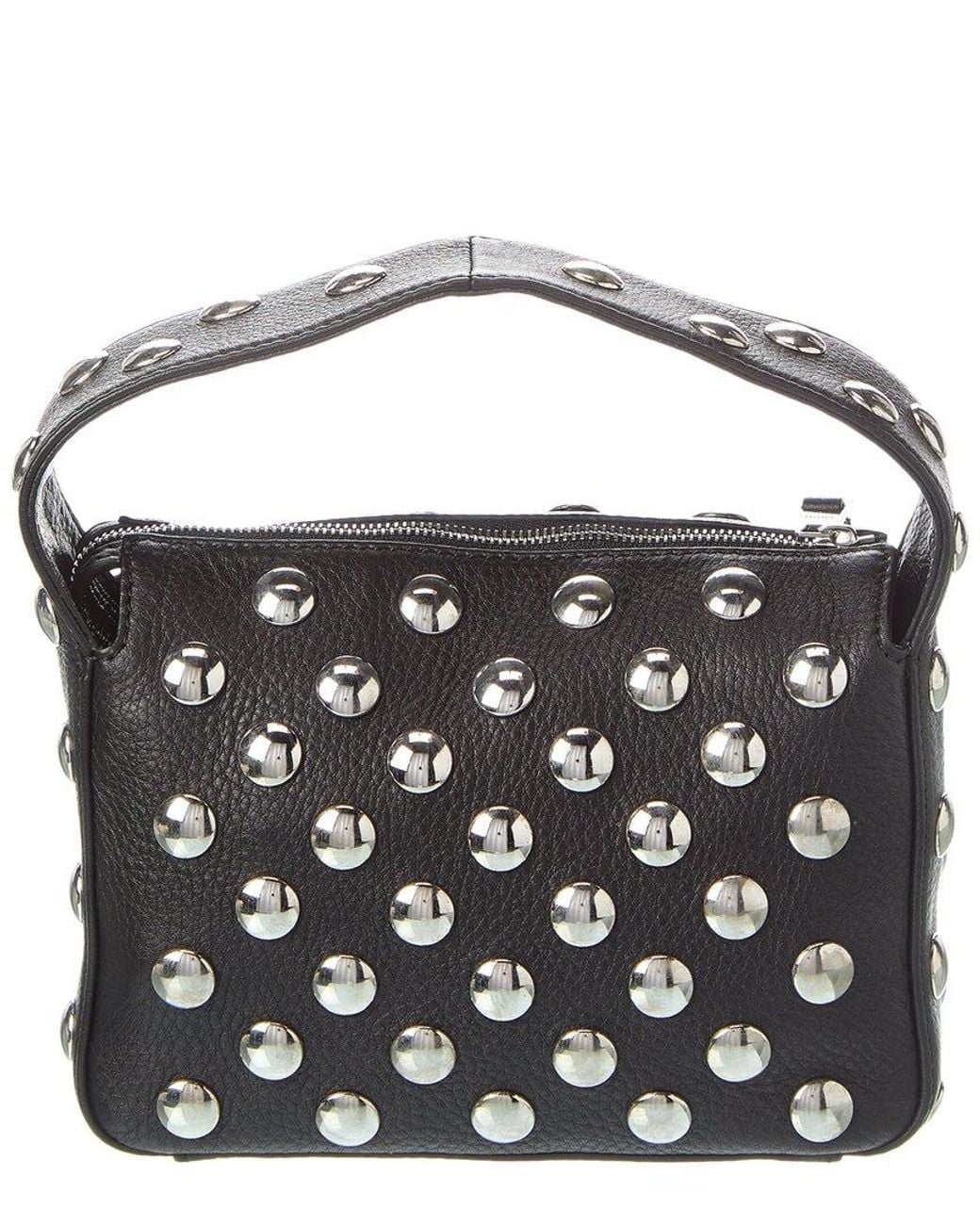 Khaite Black The Elene Small Leather Shoulder Bag