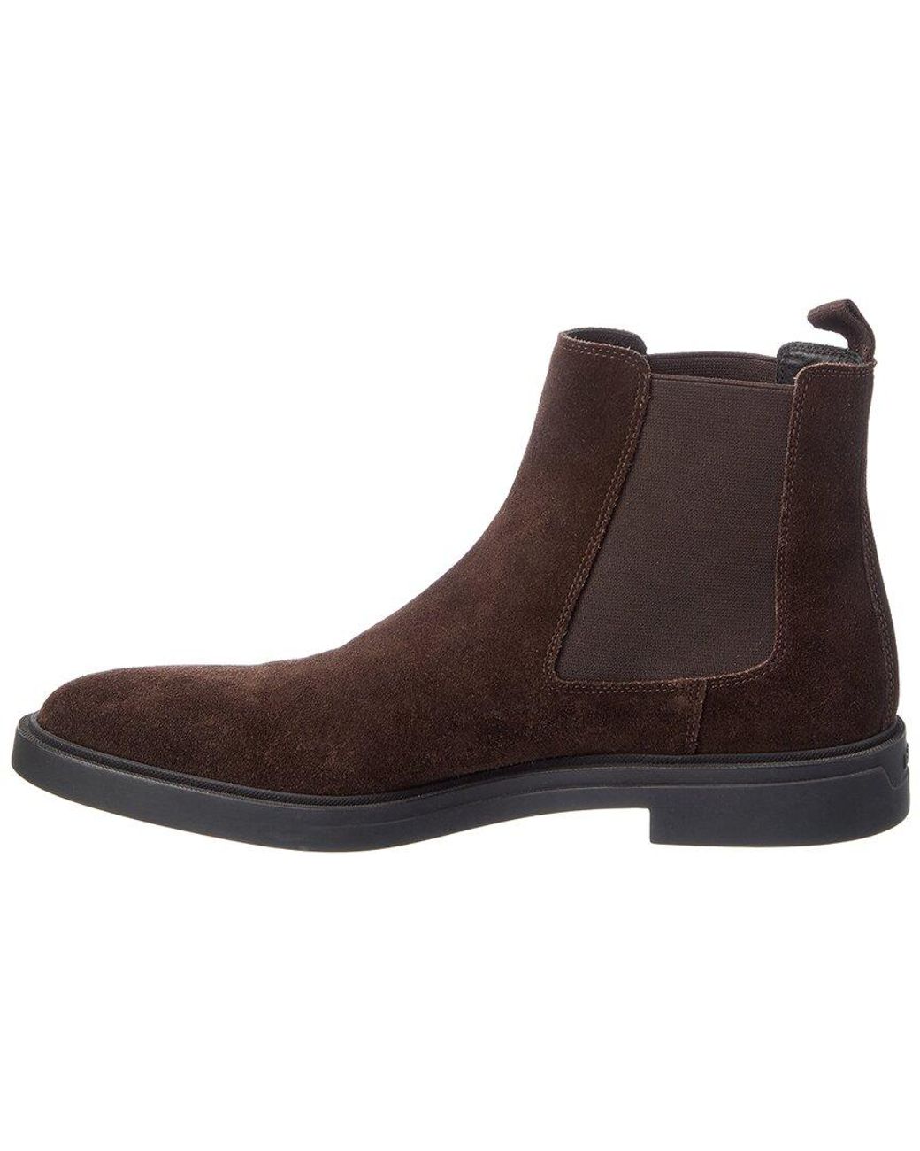Boss Brown Calev Suede Boot for men