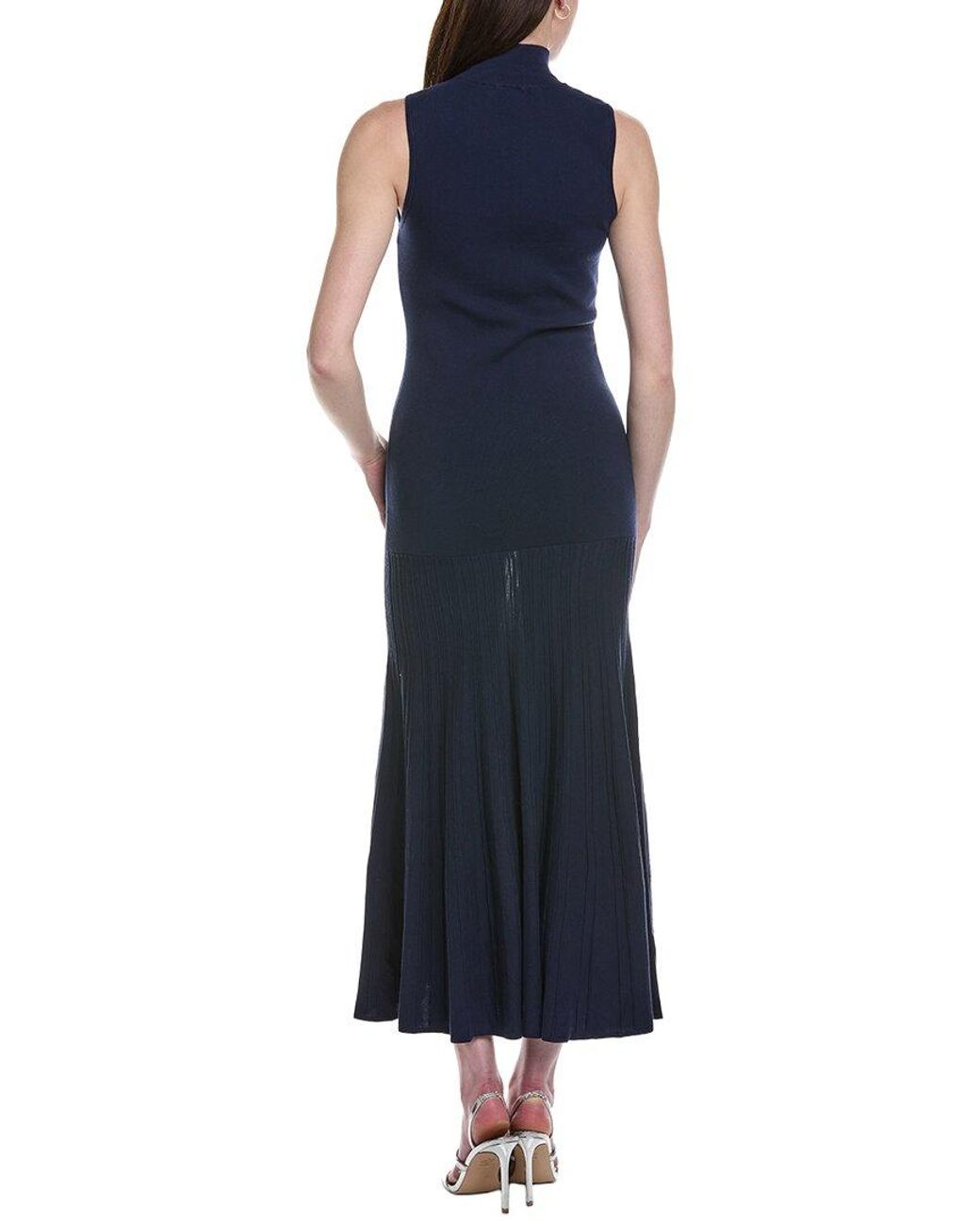 Line & Dot Blue Paulina Maxi Sweaterdress