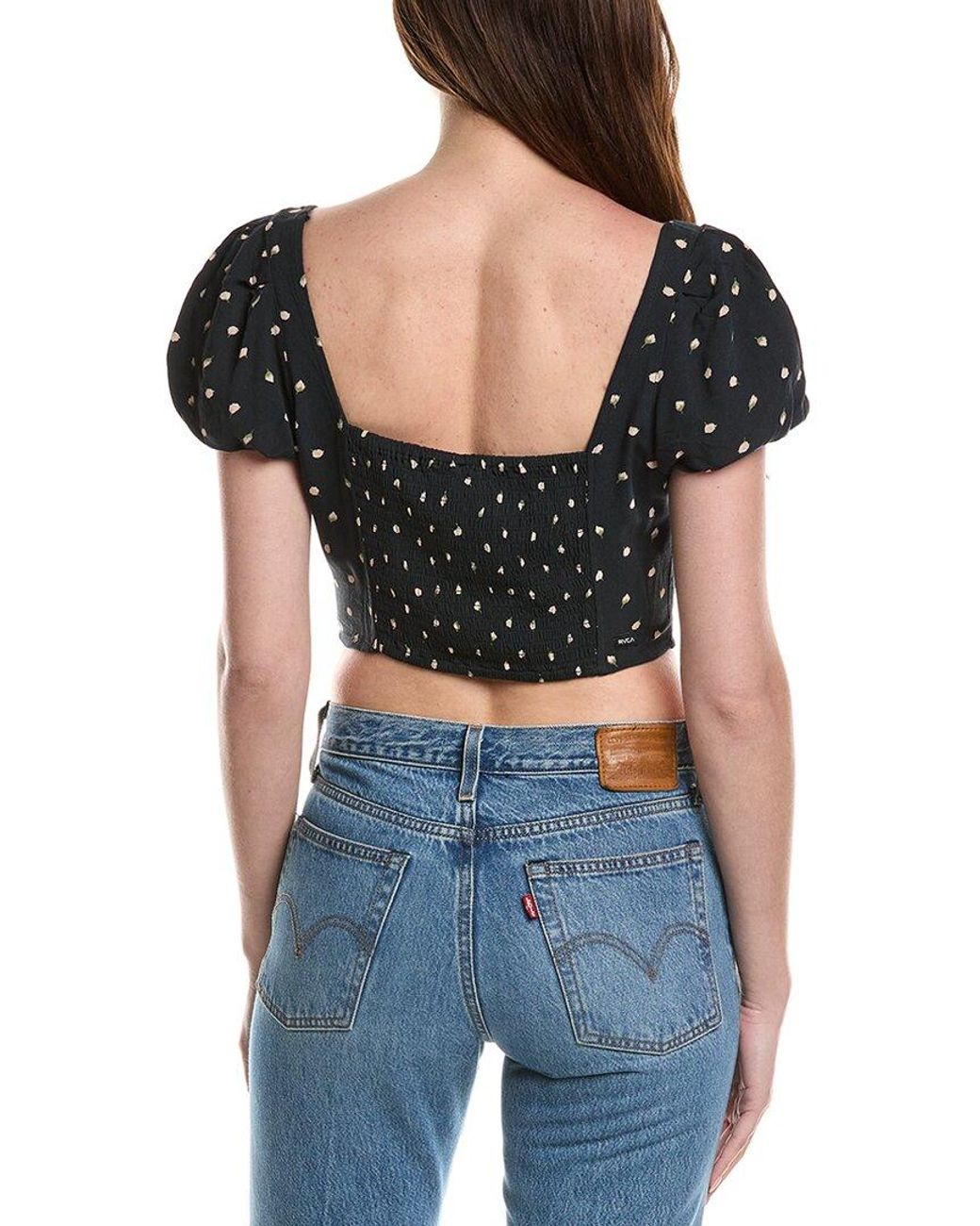 RVCA Gray Avon Top