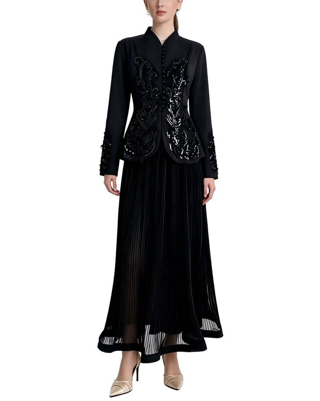 Kaimilan Black 2Pc Blazer & Skirt Set