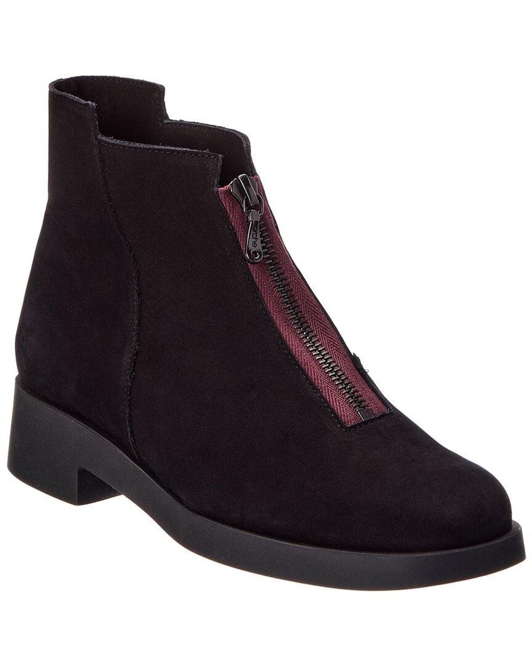 Arche Purple Taizzy Leather Bootie