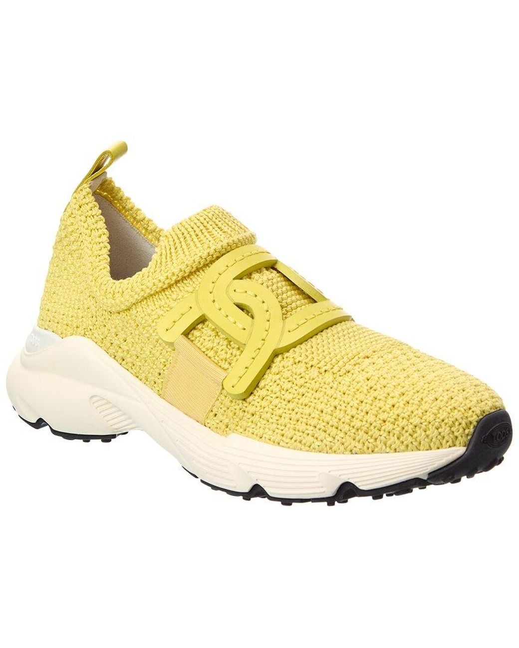 Tod's Yellow Knit Sneaker
