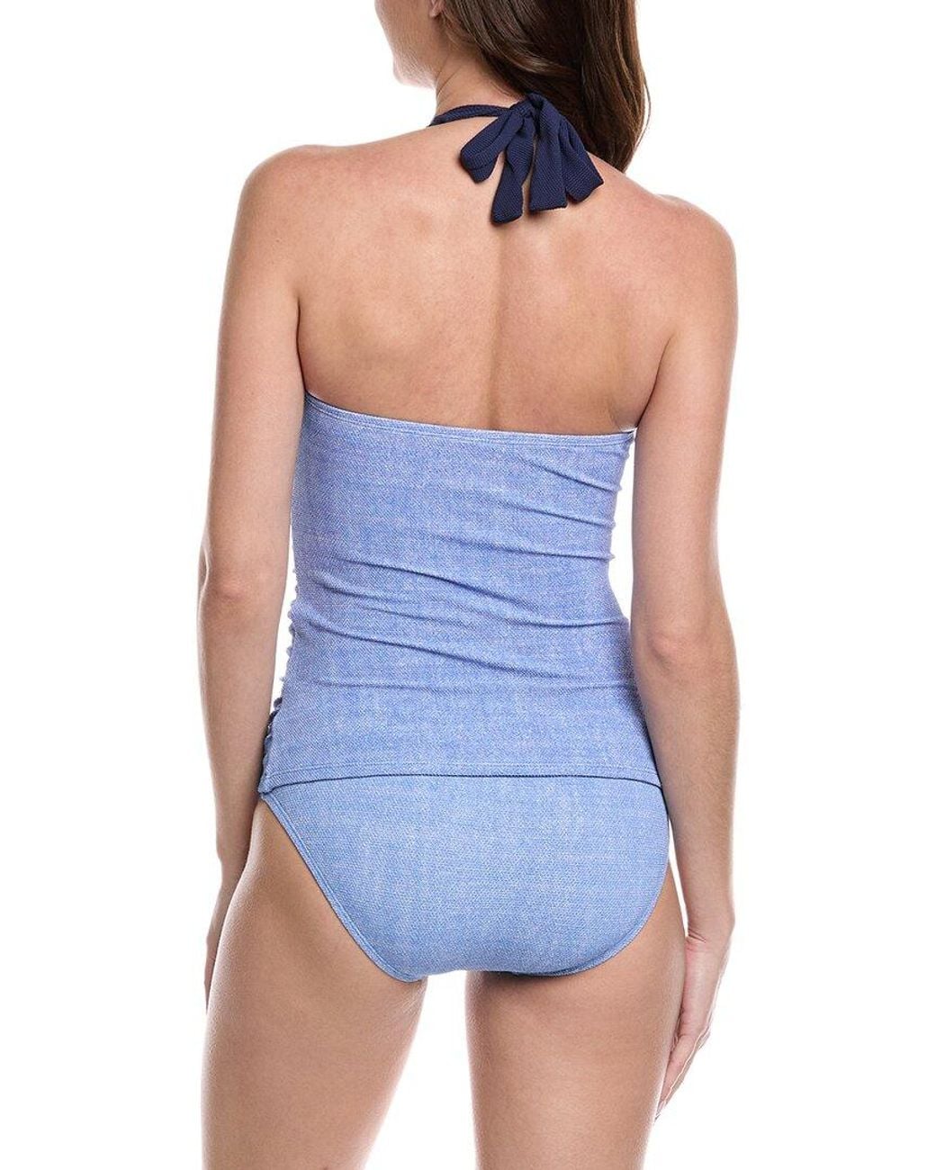 Tommy Bahama Blue Island Cays Colorblocked Tankini Top