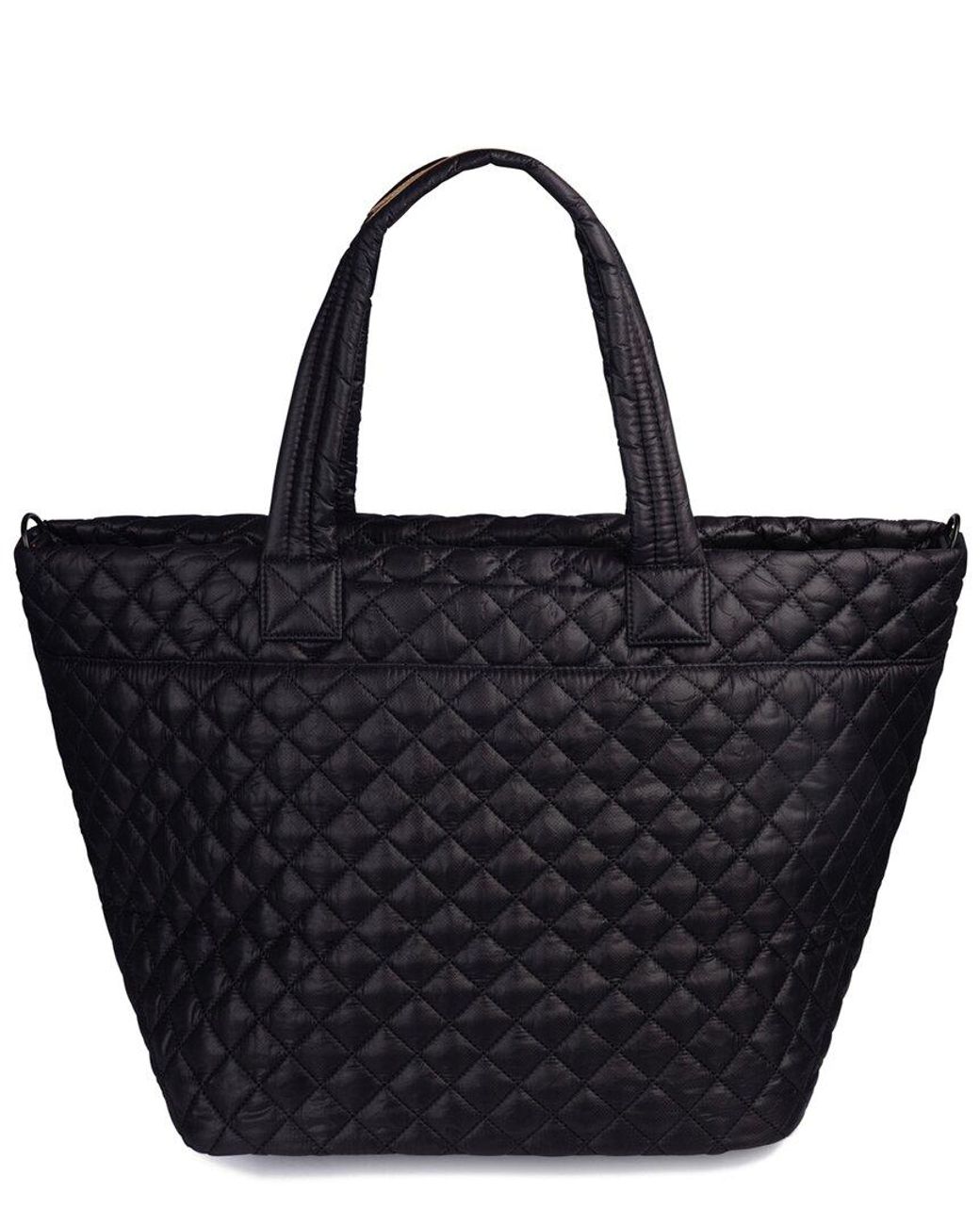 MZ Wallace Black Large Metro Leather Tote Deluxe