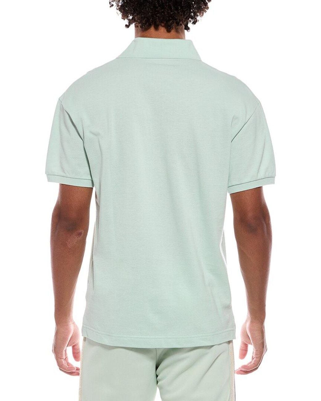 Palm Angels Green Classic Logo Polo Shirt for men