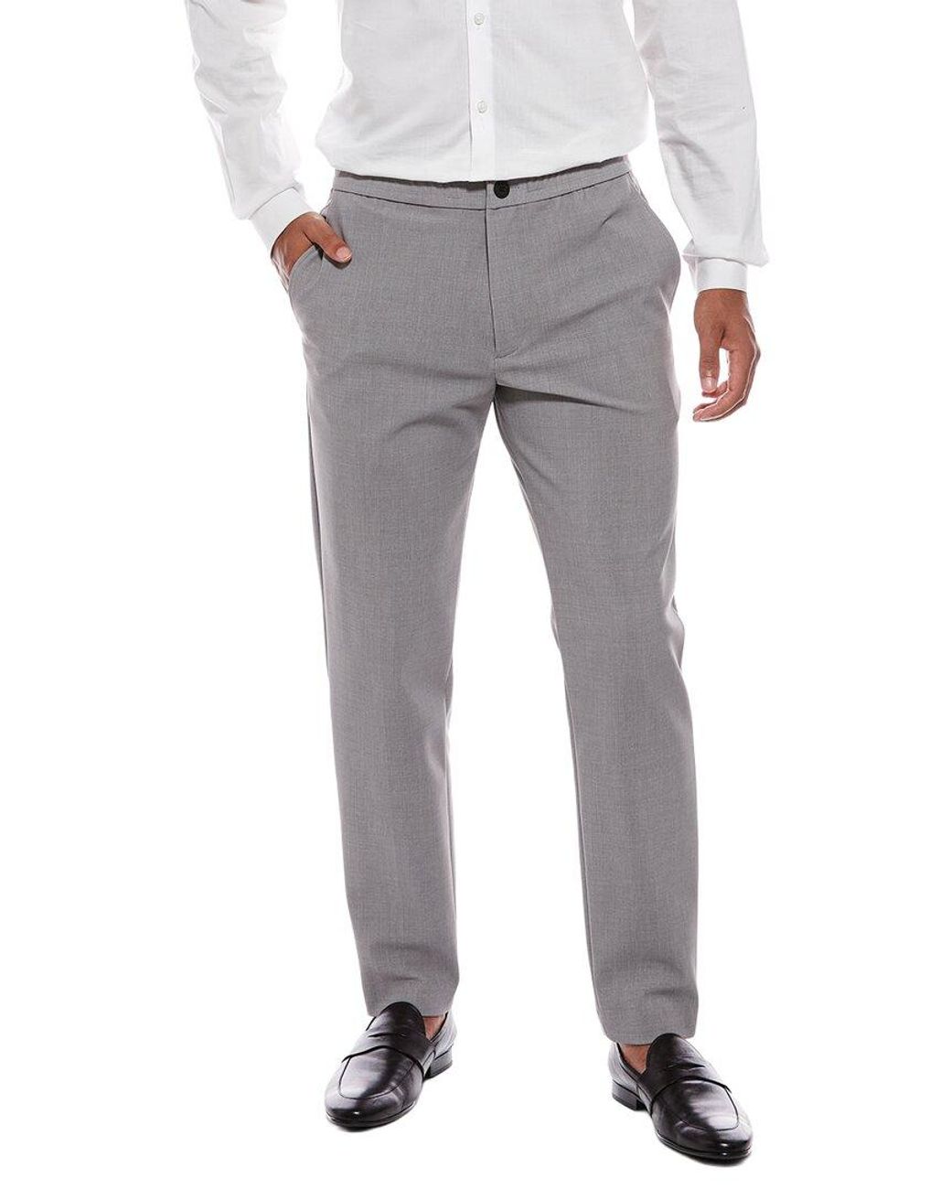Theory Gray Mayer Wool-Blend Pant for men