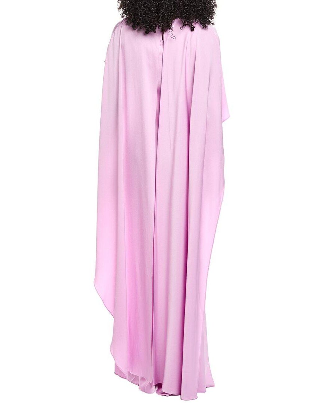 Jonathan Simkhai Pink Izel Cape Gown