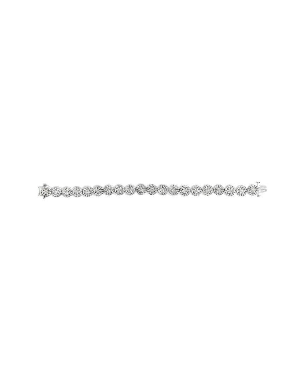 Haus of Brilliance White 14K 9.53 Ct. Tw. Diamond Link Bracelet