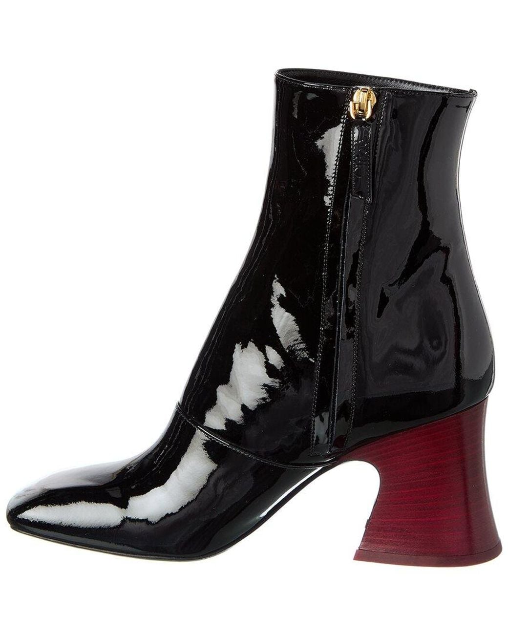 Chloé Black Janis Patent Bootie