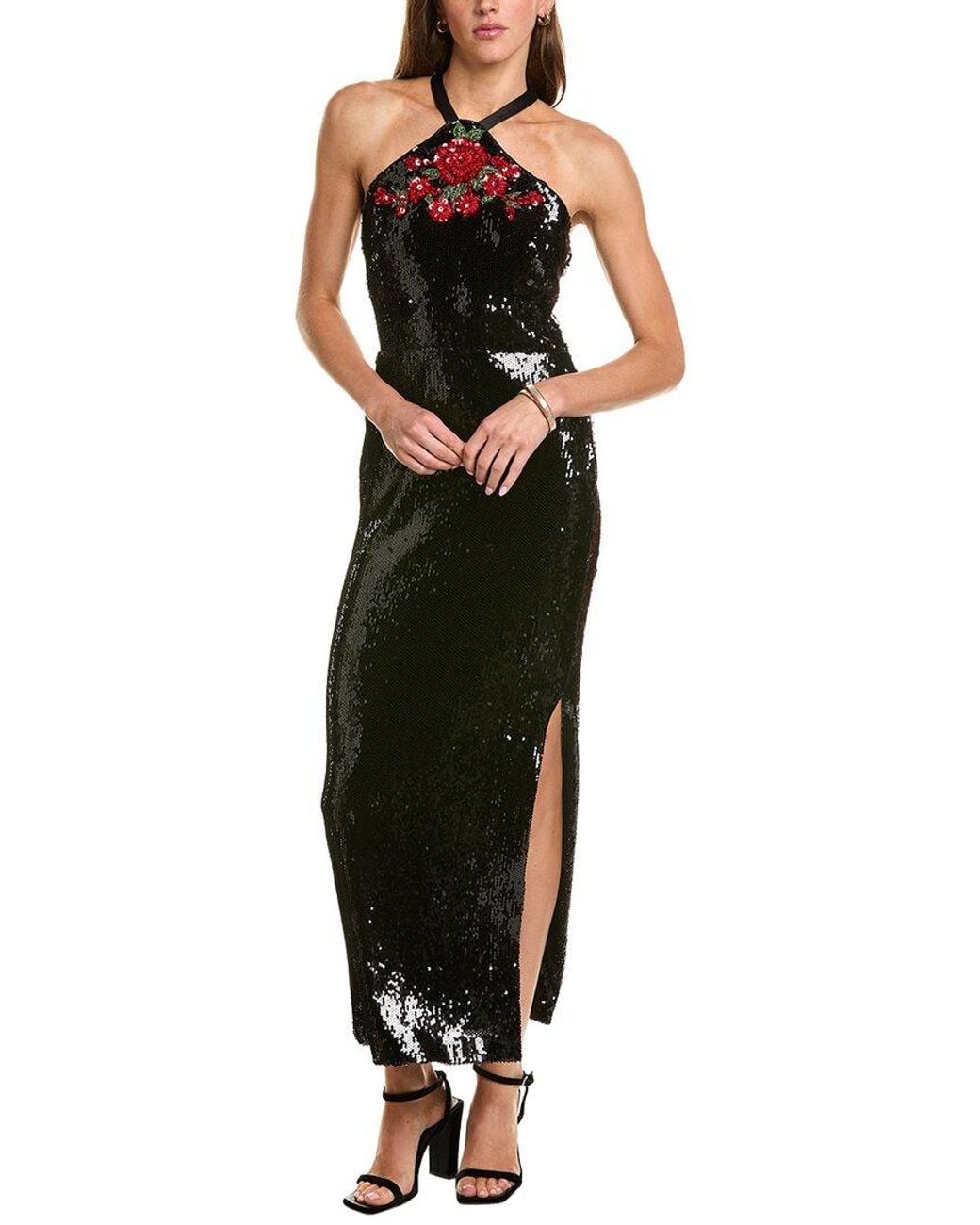 Eliza J Black Midi Dress