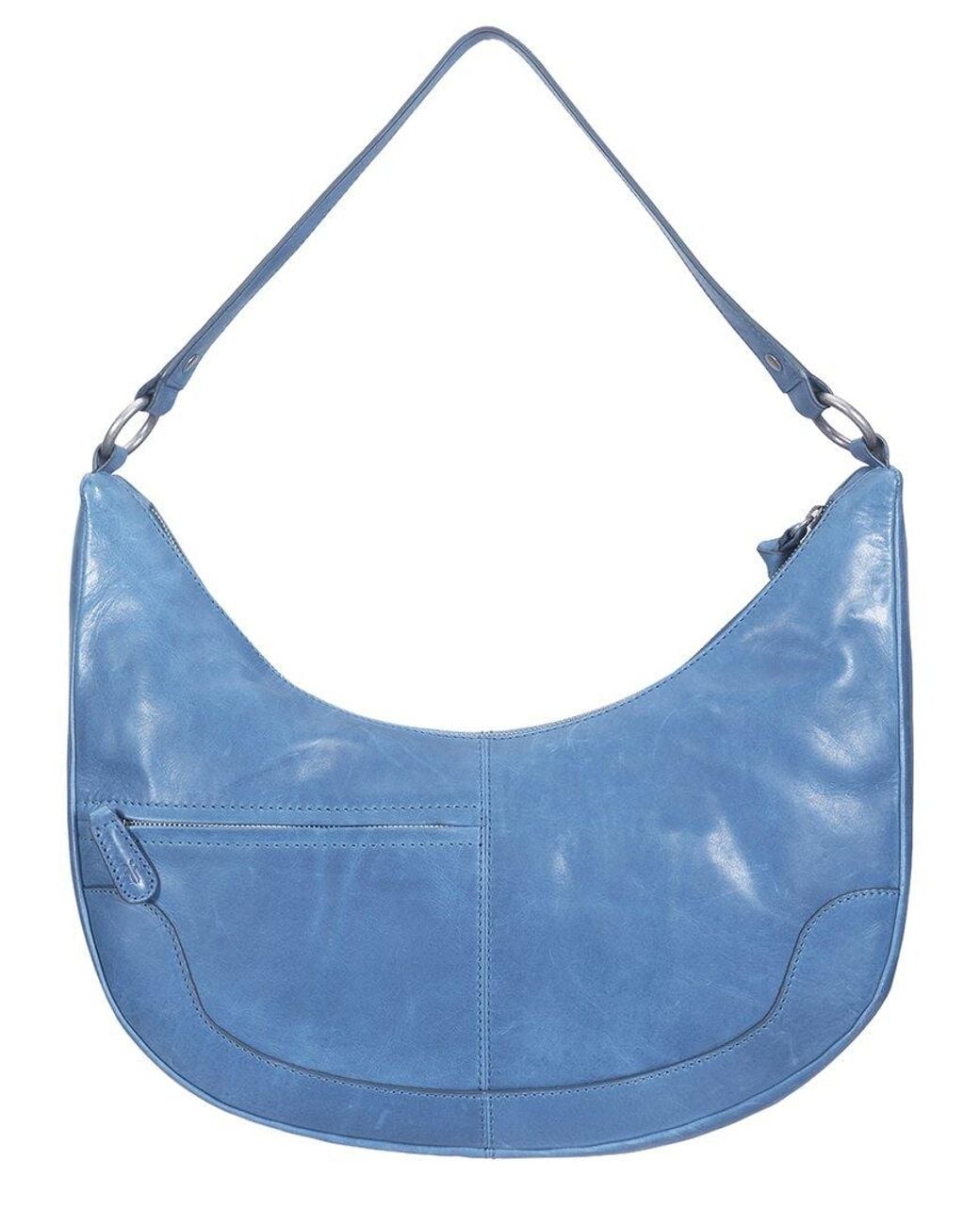 Frye Blue Melissa Leather Hobo Bag