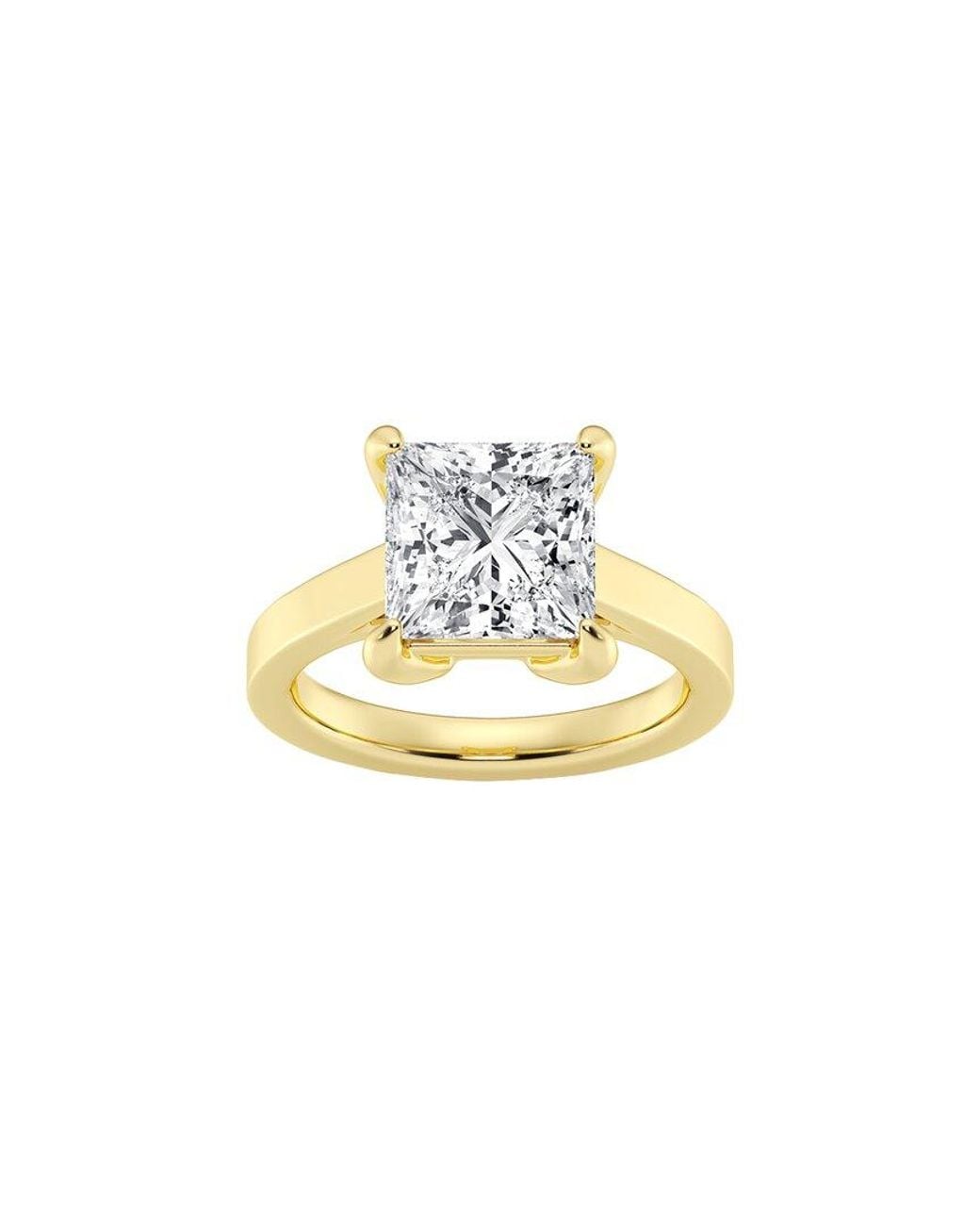 Lab Grown Diamonds White 14K.00 Ct. Tw. Lab-Grown Diamond Solitaire Engagement Ring